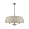 Dar Cristin 4 Arm Ceiling Pendant Light - Brass