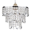 Dar Cybil Crystal Ceiling Pendant Shade - Clear