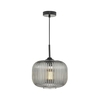 Dar Demarius Glass Ceiling Pendant Light - Smoked