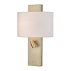 Dar Dijon LED Reading Light with USB Charging Port - Aged Brass
