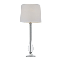 Dar Dillon Glass Table Lamp - Clear