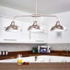 Dar Dynamo 3 Light Bar Ceiling Pendant - Antique Chrome