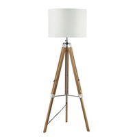 Dar Easel Tripod Brown Floor Lamp - Base Only