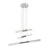 Dar Egan 3 Arm LED Cluster Ceiling Pendant - Polished Chrome