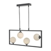 Dar Ensio 4 Light Bar Ceiling Pendant - Matt Black