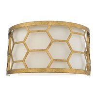 Dar Epstein Flush Wall Light - Gold Leaf