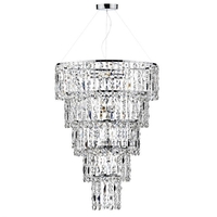 Dar Escala Chandelier - Crystal
