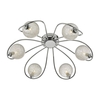 Dar Esma 6 Arm Semi-Flush Ceiling Light - Polished Chrome