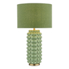 Dar Etzel Table Lamp With Shade - Green & Brass