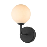 Dar Feya Glass Wall Light - Black & White