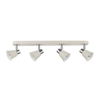 Dar Fry 4 Light Spotlight Plate - Cream