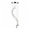 Dar Galileo 12 Light LED Cascade Ceiling Pendant - Polished Chrome