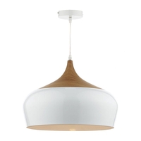 Dar Gaucho Ceiling Pendant Light - Gloss White