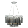 Dar Giovana 5 Light Chandelier - Smoked Glass