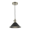 Dar Hadano Ceiling Pendant Light - Antique Chrome