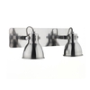 Dar Idaho 2 Light Spotlight Plate - Natural Chrome
