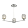 Dar Idina 3 Arm Semi-Flush Ceiling Light - Polished Chrome