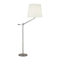 Dar Infusion Floor Lamp - Satin Chrome
