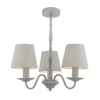 Dar Joanna 3 Arm Ceiling Pendant Light - Grey