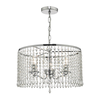 Dar Jocelyn 3 Arm Ceiling Pendant Light - Crystal