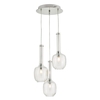 Dar Kasha 3 Light Cluster Pendant - Polished Chrome