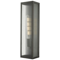 Dar Keegan Half Lantern Outdoor Wall Light - Rubbed Bronze