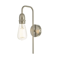 Dar Kiefer Wall Light - Satin Chrome