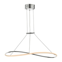 Dar Lisette LED Ceiling Pendant Light - Polished Chrome