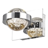 Dar Livia LED Wall Light - Polished Nickel