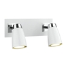 Dar Loft 2 Light Spotlight Plate - White