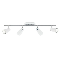 Dar Loft 4 Light Spotlight Bar - White