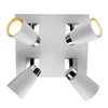 Dar Loft 4 Light Spotlight Plate - White