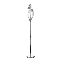 Dar Luther Floor Lamp - Polished Chrome