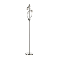 Dar Luther Floor Lamp - Satin Chrome