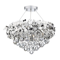 Dar Luxor Ceiling Pendant Light - Chrome