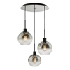 Dar Lycia 3 Light Cluster Pendant - Matt Black