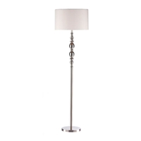 Dar Madrid Floor Lamp - Satin Chrome
