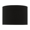Dar Max Cotton Drum Lamp Shade 24cm - Black