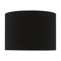 Dar Max Cotton Drum Lamp Shade 24cm - Black