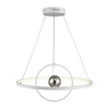 Dar Mercury LED 2 Sphere Ceiling Pendant Light - White