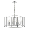 Dar Myka 6 Arm Ceiling Pendant Light - Polished Chrome