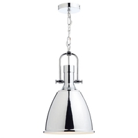 Dar Nolan Ceiling Pendant Light - Polished Chrome