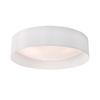 Dar Nysa Large Flush Ceiling Light - White