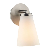 Dar Osbourne Wall Light - Satin Chrome