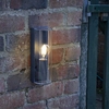 Dar Quenby Half Lantern Outdoor Wall Light - Anthracite