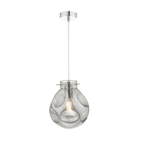 Dar Quinn Ceiling Pendant Light - Chrome