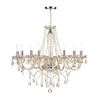 Dar Raphael 8 Light Crystal Chandelier - Champagne
