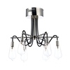 Dar Scroll 6 Arm Semi Flush Ceiling Light