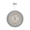 Dar Serafina Large Ceiling Pendant Light - Chrome