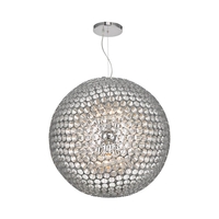 Dar Serafina Large Ceiling Pendant Light - Chrome